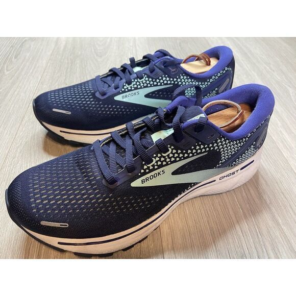 Brooks Ghost 14 Shoes Womens 10 Blue Running Walking Athletic Sneakers‎ Jog Walk - Picture 2 of 12
